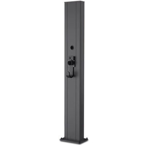 EV Charger Connector Pedestal - Freestanding EV Charging Station Stand with Password lock hanger, Corrosion Resistance, Floor Mounted Electric Vehicle Charger Pedestal Stand, Fits for All Level 2 Chargers