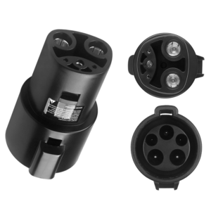 J1772 to Tesla Charger Adapter -  J1772 Charging Adapter for Tesla Model 3, Y, S, X, and Cybertruck[Security Check], 80A/240V Optimal Fit for Tesla Vehicles Only